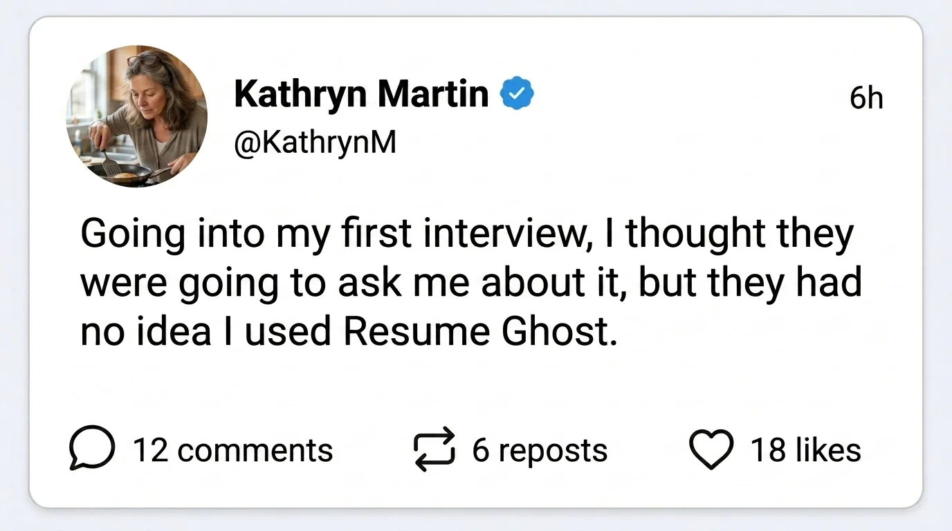 Ghost Resume user result 2
