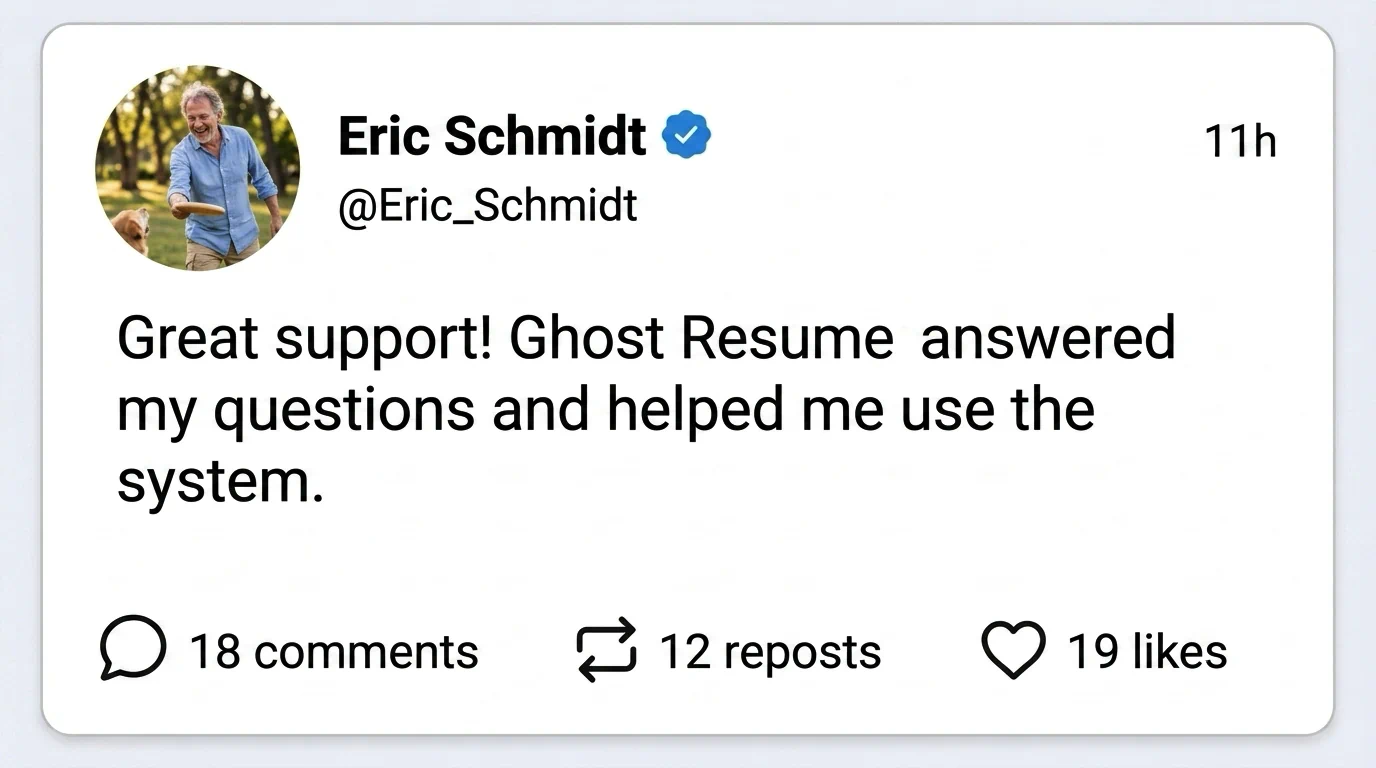 Ghost Resume user result 4